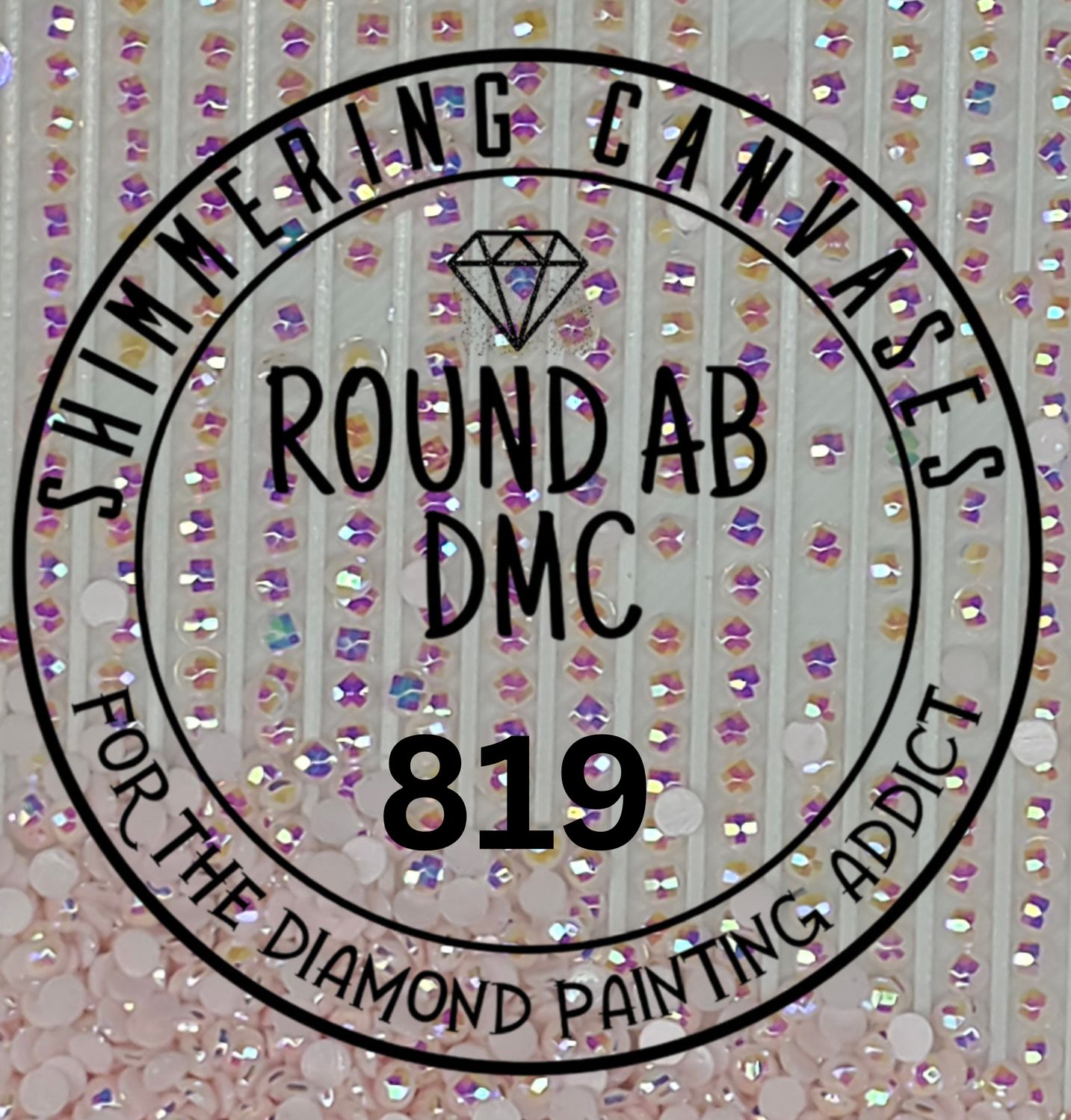 Round AB DMC #819- Baby Pink, Light