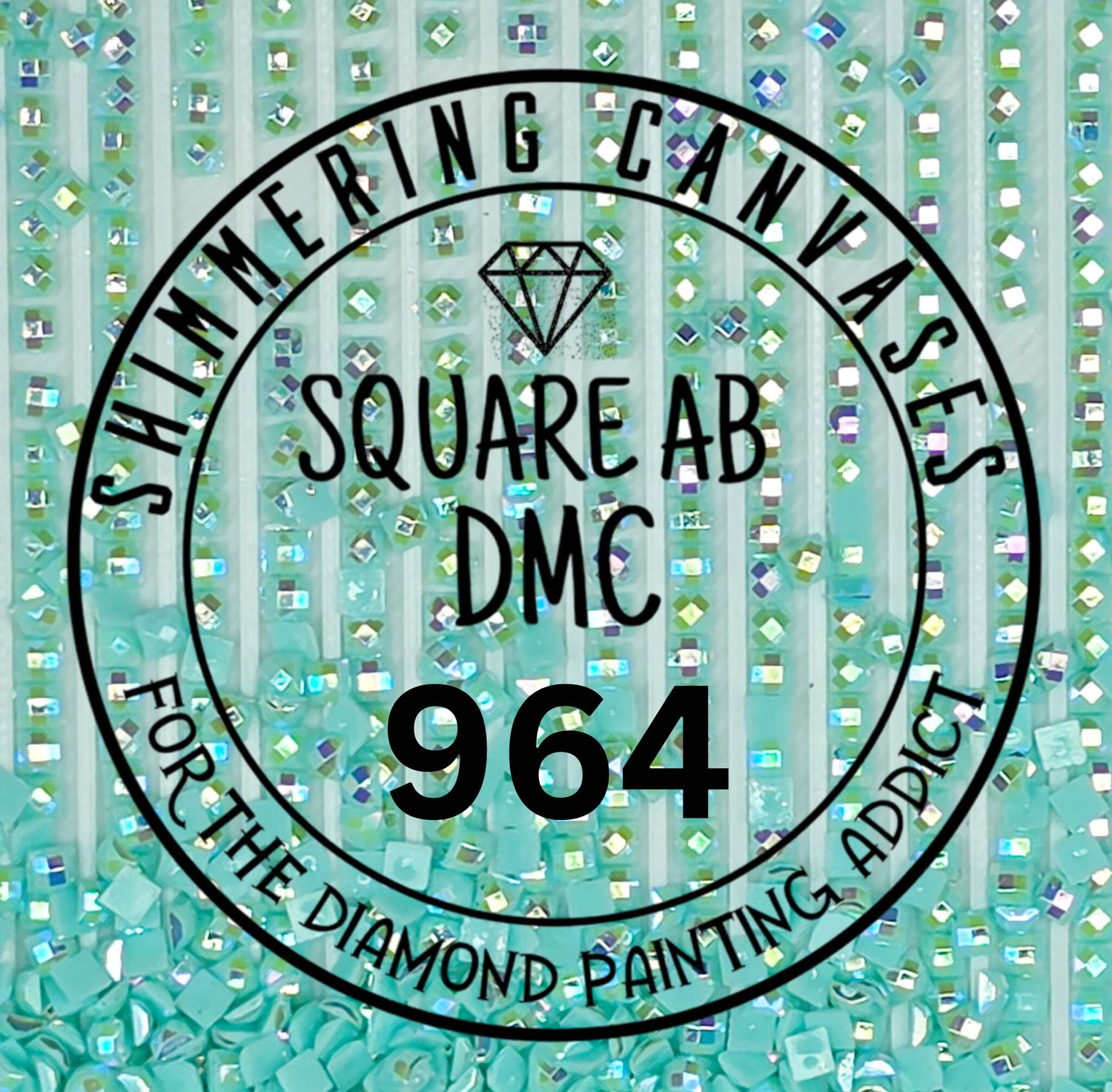 Square AB Drills DMC #964- Sea Green, Light