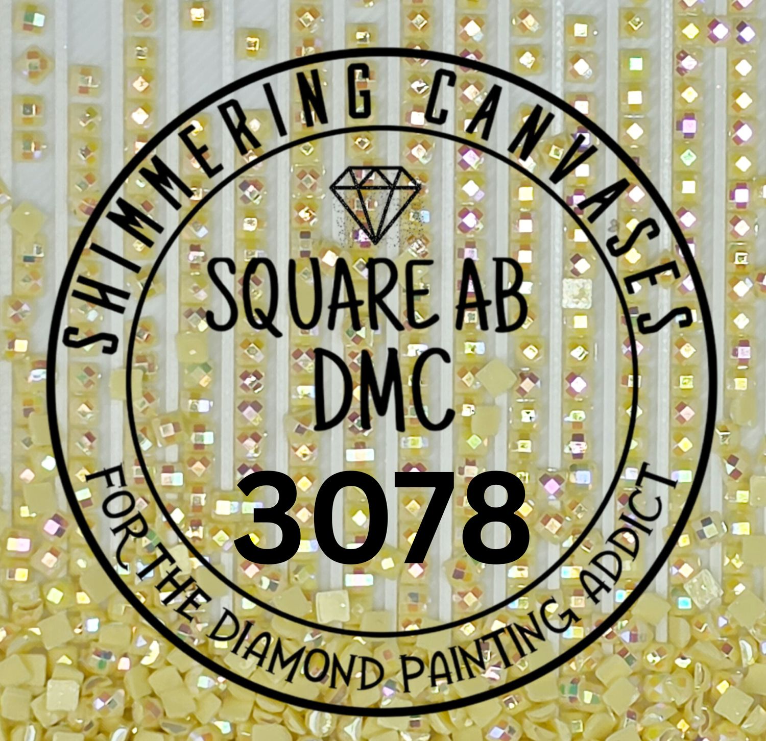Square AB Drills DMC #3078- Golden Yellow, Very Light