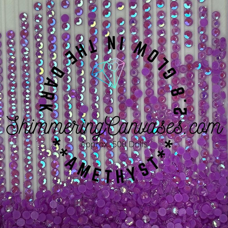 2.8mm Glow in the Dark Amethyst (Round)