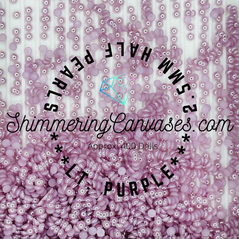 Light Purple 2.5mm Half Pearls (For Square Painting