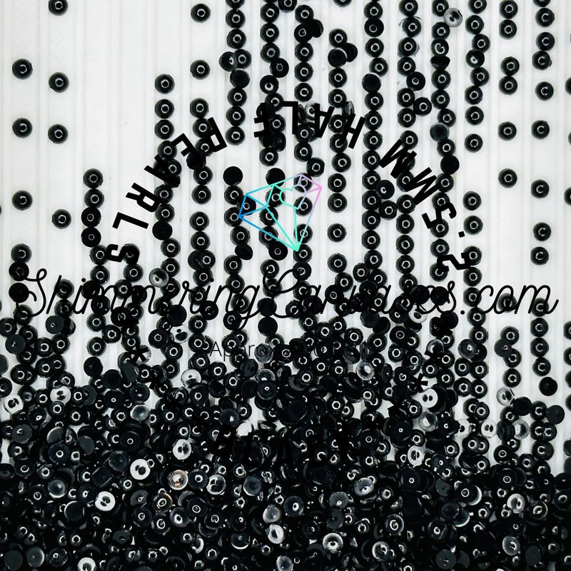 Black 2.5mm Half Pearls (For Square Painting