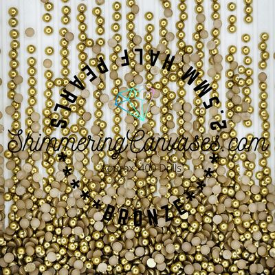 Bronze 2.5mm Half Pearls (For Square Painting