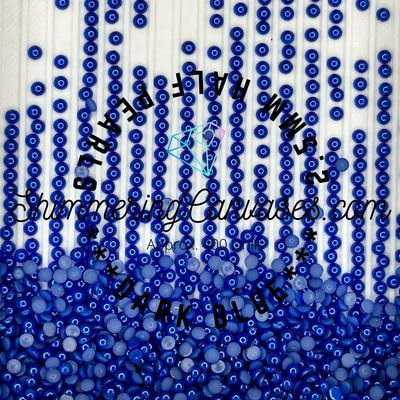 Dark Blue 2.5mm Half Pearls (For Square Painting