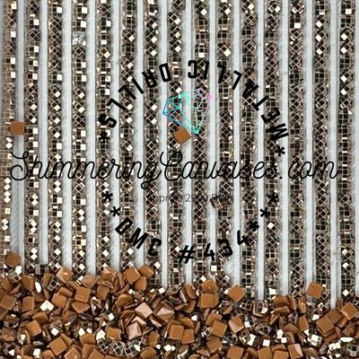 Square Metallic Drill DMC #434 Brown, Light