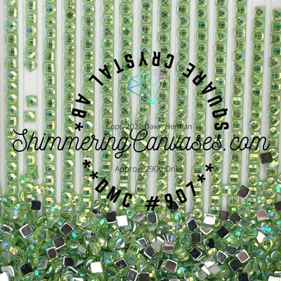 Square Crystal AB Drill DMC #907