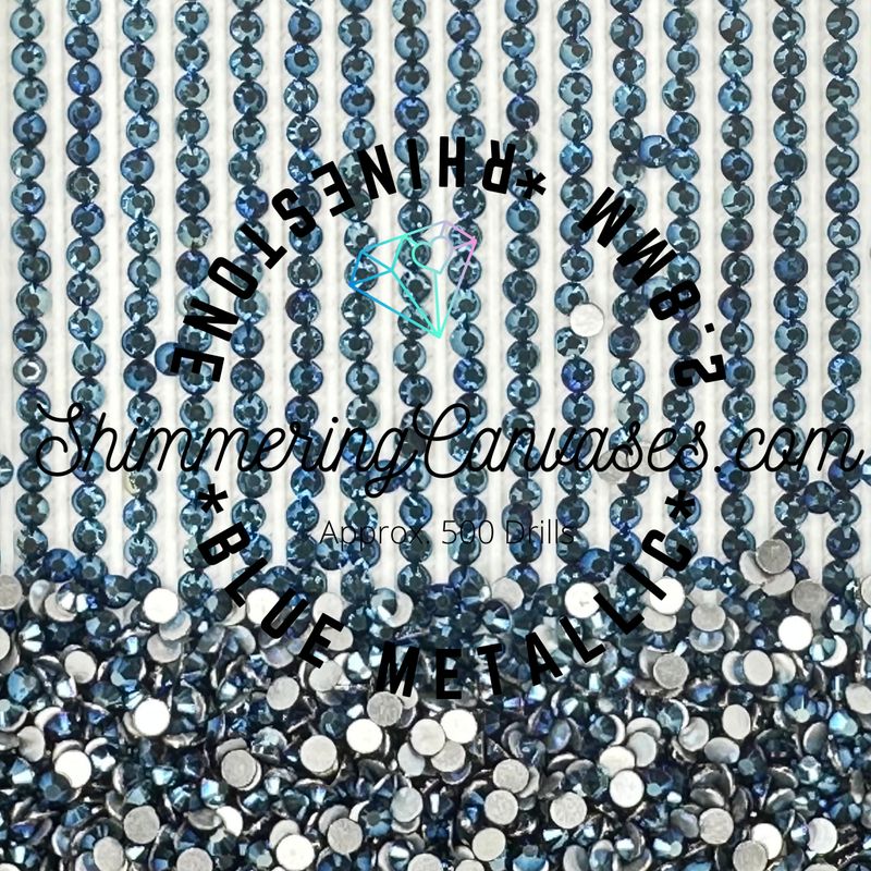 2.8mm Metallic Blue (Round)