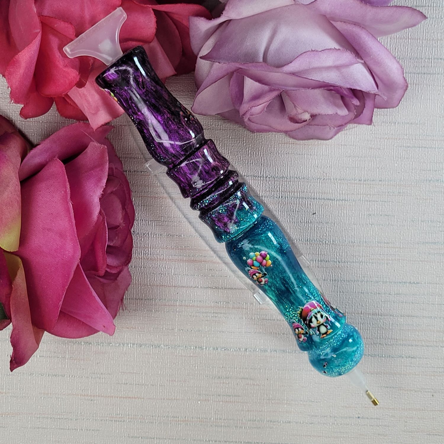 ***Diamond painting Pen 6" with Matching Cover Minders