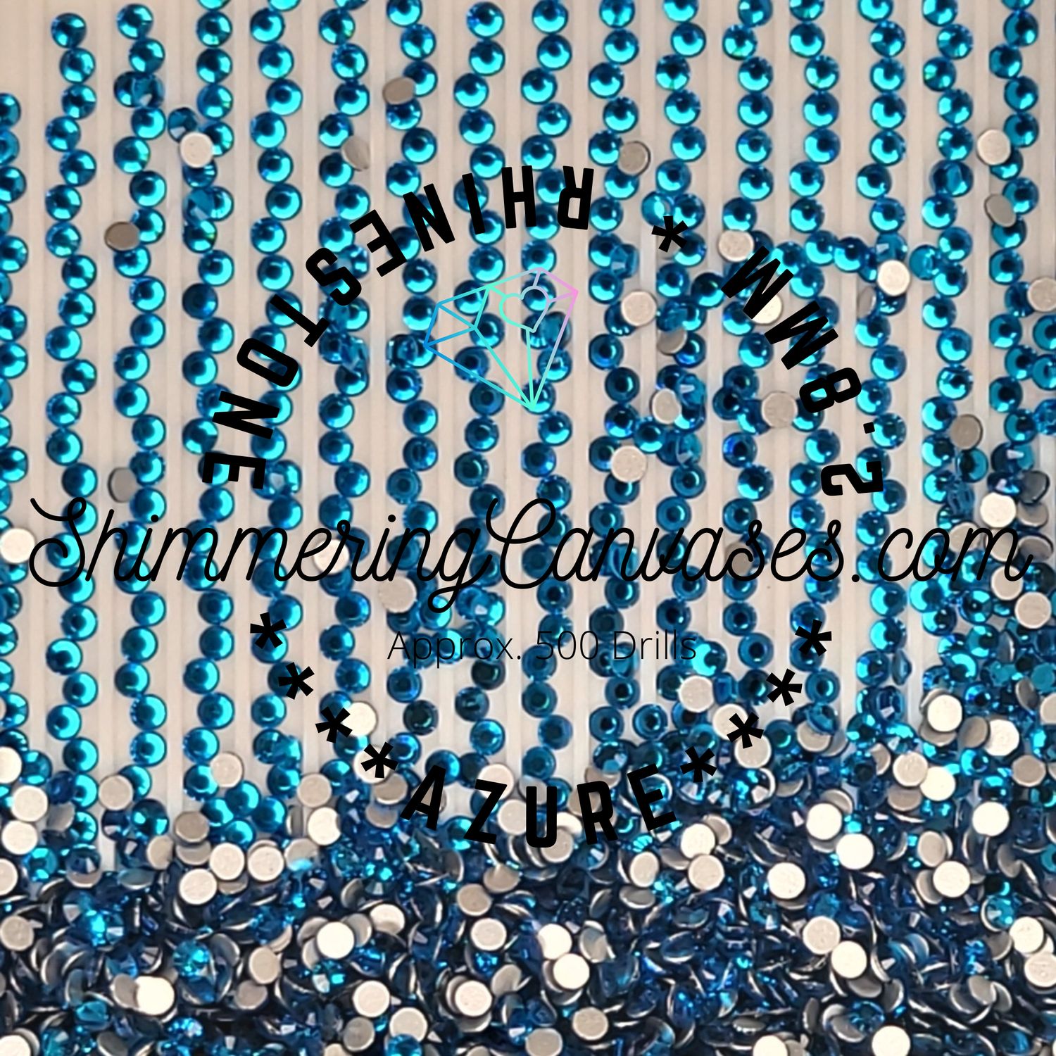 2.8mm Rhinestone set of 51 colors 500 pcs each color (Round)