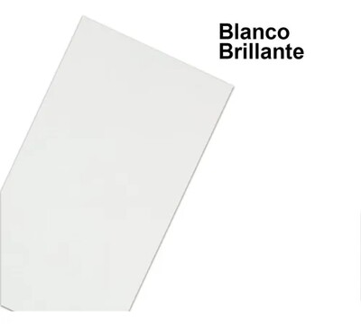 Lamina merino blanco brillante