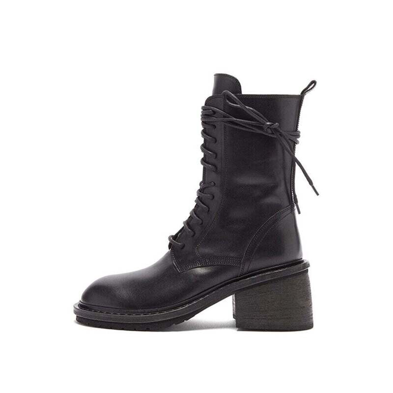 Woman‘s Ankle Boots Genuine Leather  Platform Boots Motorcycle Boots Winter Boots Utumn Boots Martin Boots Punk