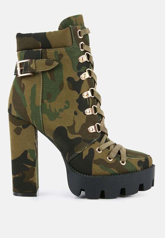 palmetto camouflage ankle boots