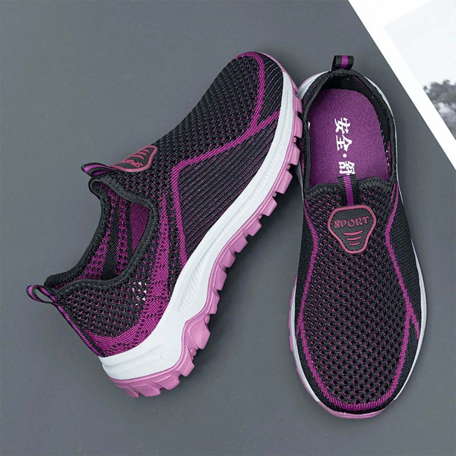 Sports Shoes For Women Sneakers Breathable Casual Lightweight Sports Comfy Flats Shoes Women Loafers Shoes Zapatos Mujer