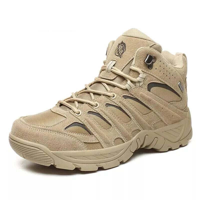 Fashion Men Boots Tactical Military Combat Boots Outdoor Hiking Boots Autumn Shoes Light Non-slip Men Desert Boots Ankle Boots