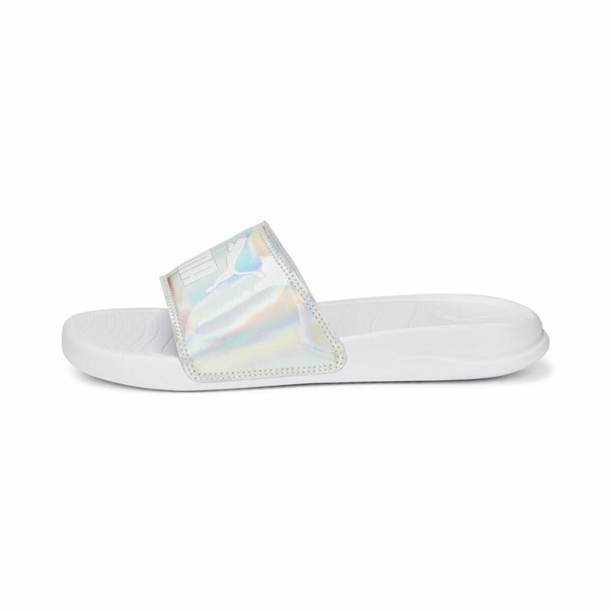 Women&#39;s Flip Flops Puma Popcat 20 Iridescent White