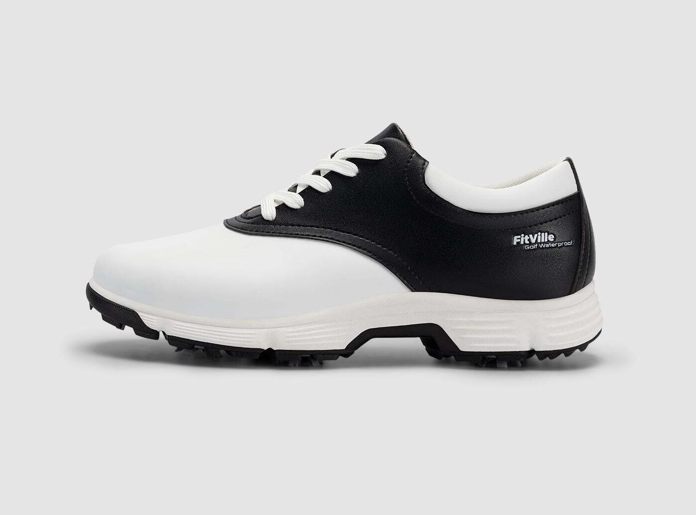 FitVille Men&#39;s GreenTread Golf Shoes V1