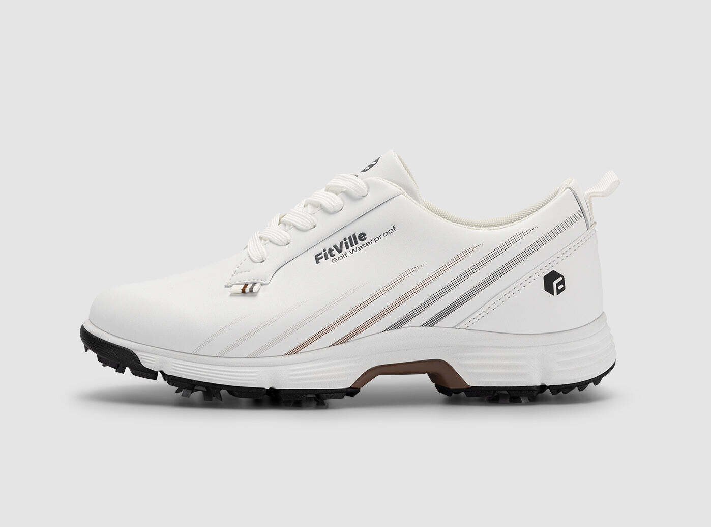 FitVille Men&#39;s GreenTread Golf Shoes V2