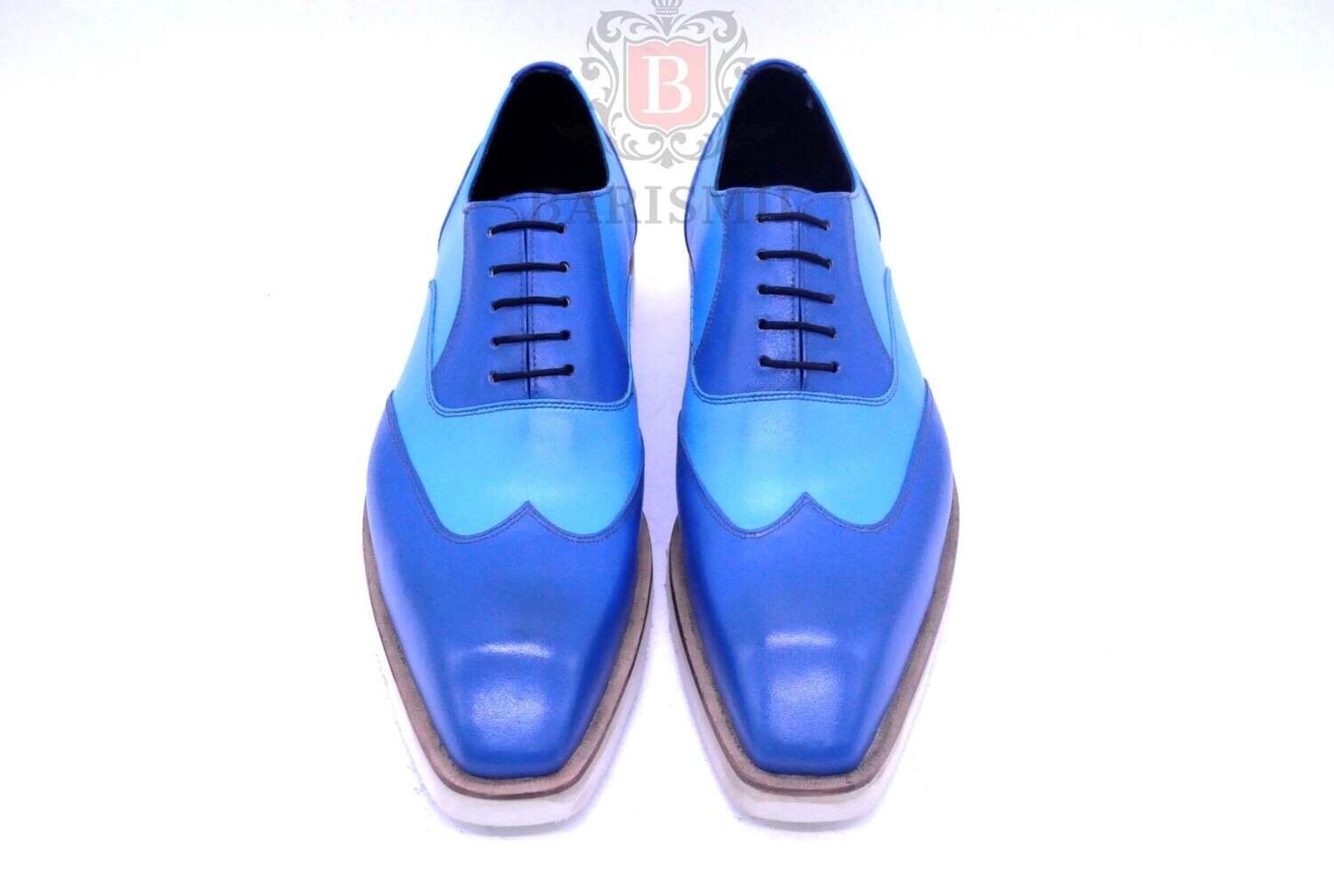 Dublin II- Blue Oxford Shoes