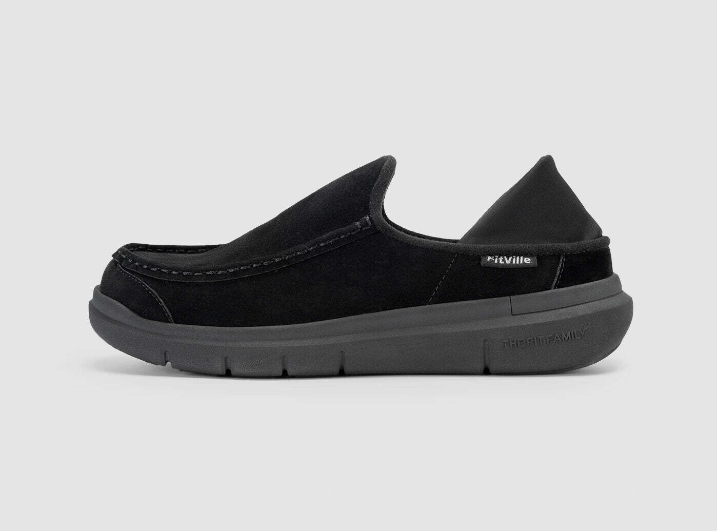 FitVille Men&#39;s Flex Moccasin Slippers V1