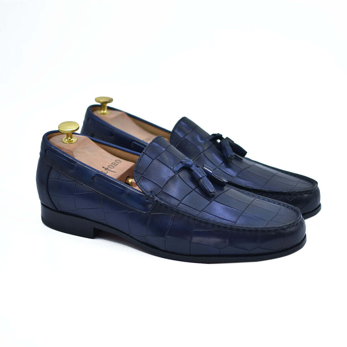 Lucca - Blue Tassel Loafers