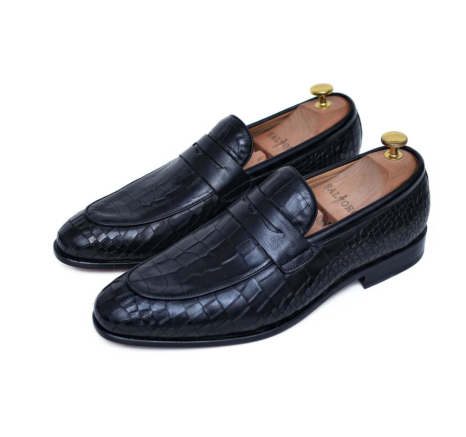Seville - Black Calf Loafers