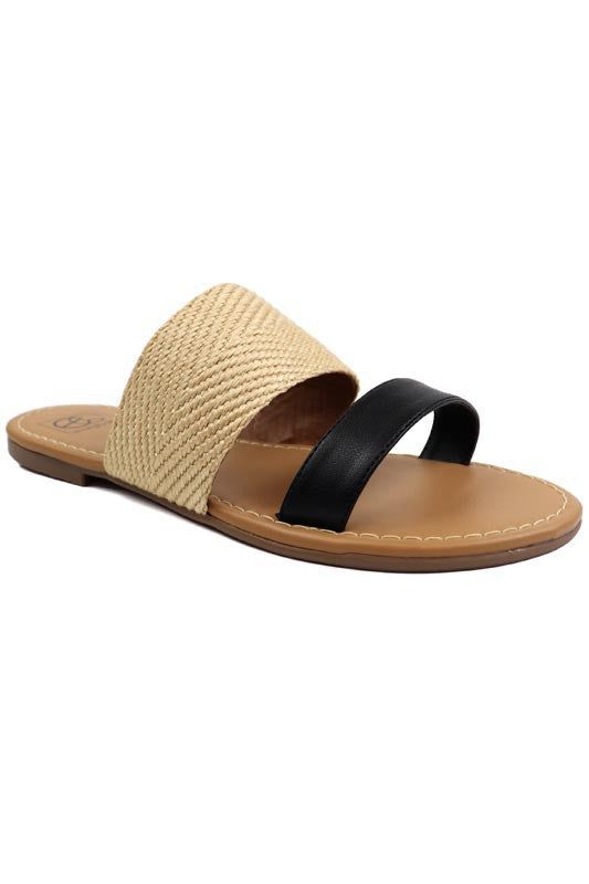 Lexi 8 Black Combo Sandals