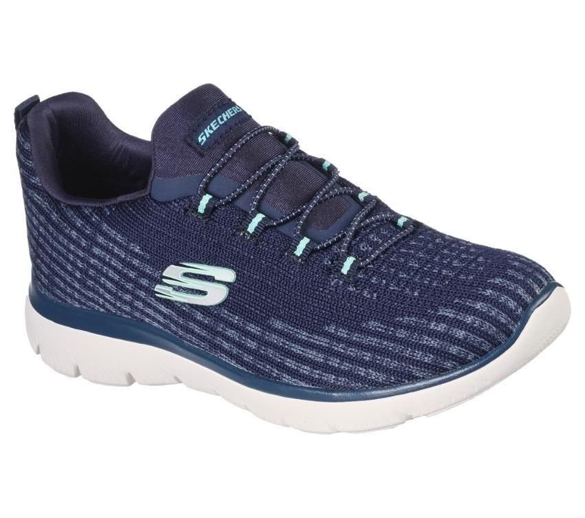 Womens Skechers Summits - Cool Dash Navy Walking Athletic Shoes