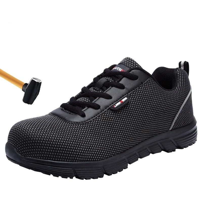 Men Steel Toe Safety Shoes For Men Lightweight Breathable Work Shoes Men&#39;s Security Footwear Protective Sneaker