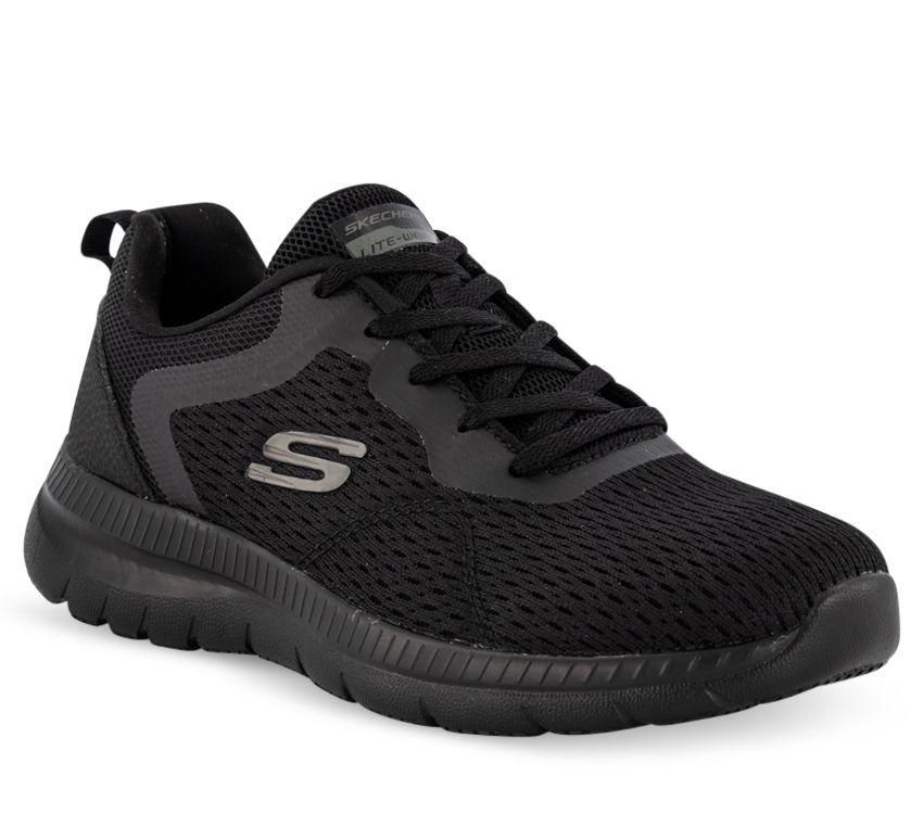Womens Skechers Bountiful Quickpath Black/Black Running Sport Shoes