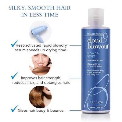 BROCATO CLOUD 9 MIRACLE REPAIR BLOWOUT BLOW DRY SERUM