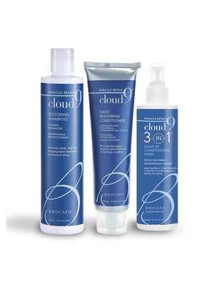 BROCATO CLOUD 9 MIRACLE REPAIR BUNDLE: RESTORING SHAMPOO + CONDITIONER + 3-IN-1 LEAVE-IN CONDITIONING SPRAY