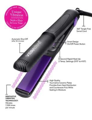 VIBRASTRAIT ESSENTIAL 1.5" VIBRATING FLAT IRON