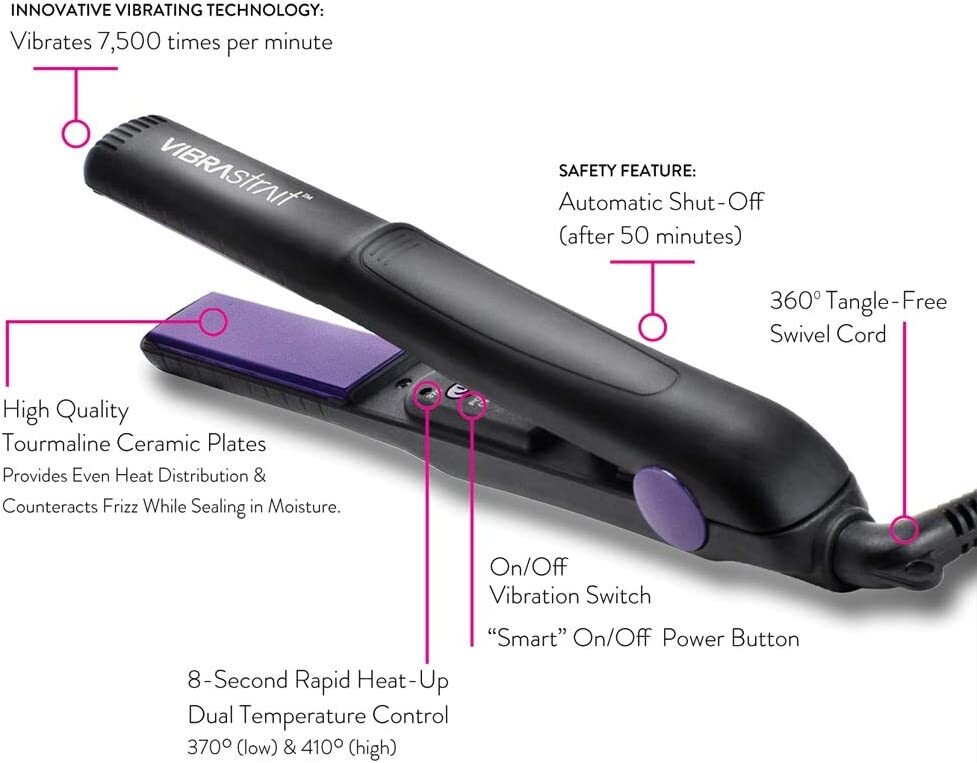 VIBRASTRAIT ESSENTIAL 1" VIBRATING FLAT IRON