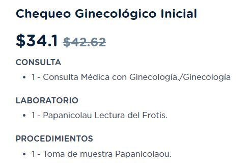 CHEQUEO GINECOLOGICO INICIAL