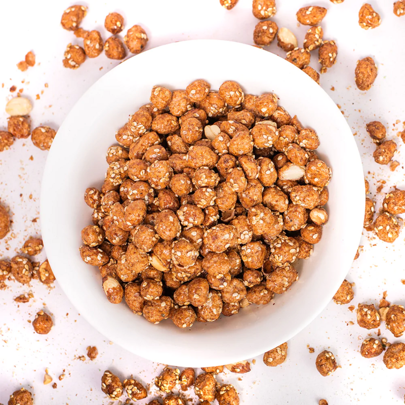 CACAHUATE GARAPIÑADO CON AJONJOLI