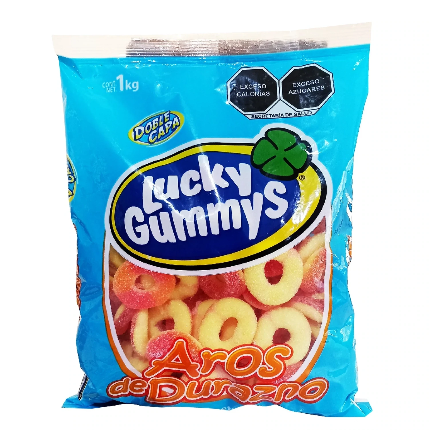 GOMITAS AROS DE DURAZNO (LUCKYS)