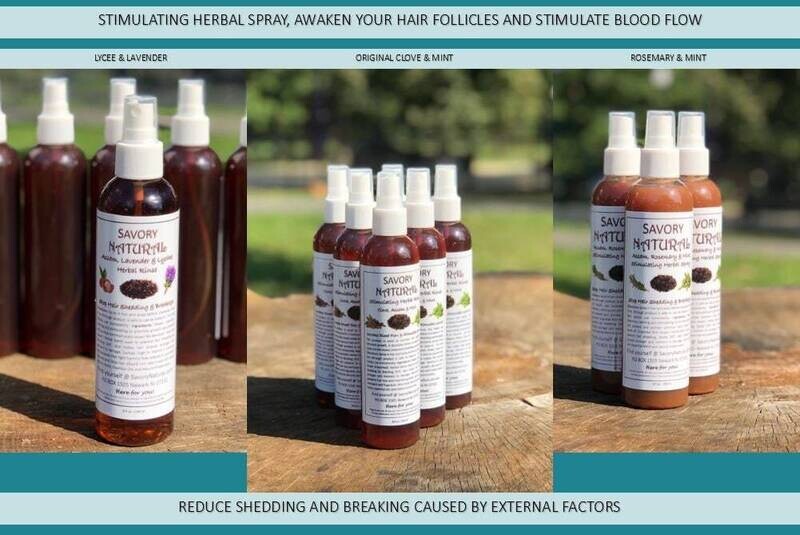 Ayurvedic Herbal Spray Hair Rinse | Rosemary, Eucalyptus, Tea Tree, Lavender, Clove
