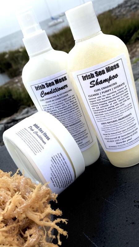 Irish Sea Moss Natural Curl Enhancing Shampoo + Conditioner + Deep Conditioner