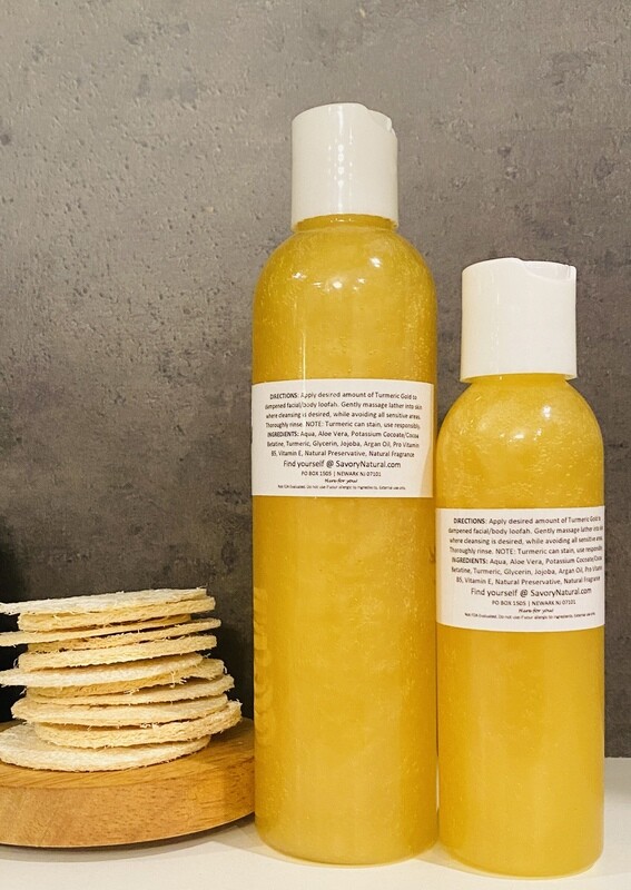 Turmeric Glow Face &amp; Body Natural Soap &amp; Loofah