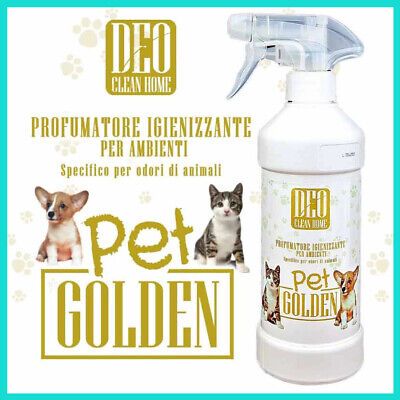 DEOCLEAN SPRAY HOME PET GOLDEN- PROFUMATORE DETERGENTE- 500 ML