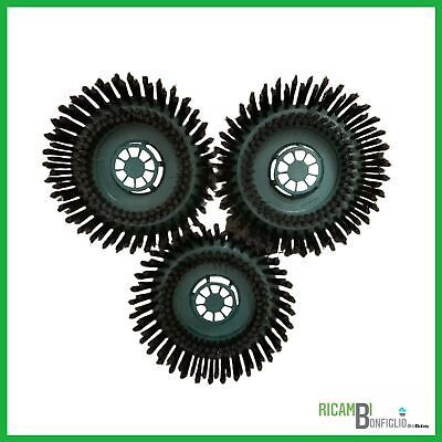 SET SPAZZOLE 3 PEZZI SETOLE FUGHE LUCIDATRICE PL510 - PL512 COMPATIBILE