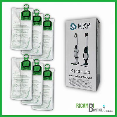 SACCHETTI 6PZ FOLLETTO VK140 - VK150 PREMIUM QUALITY