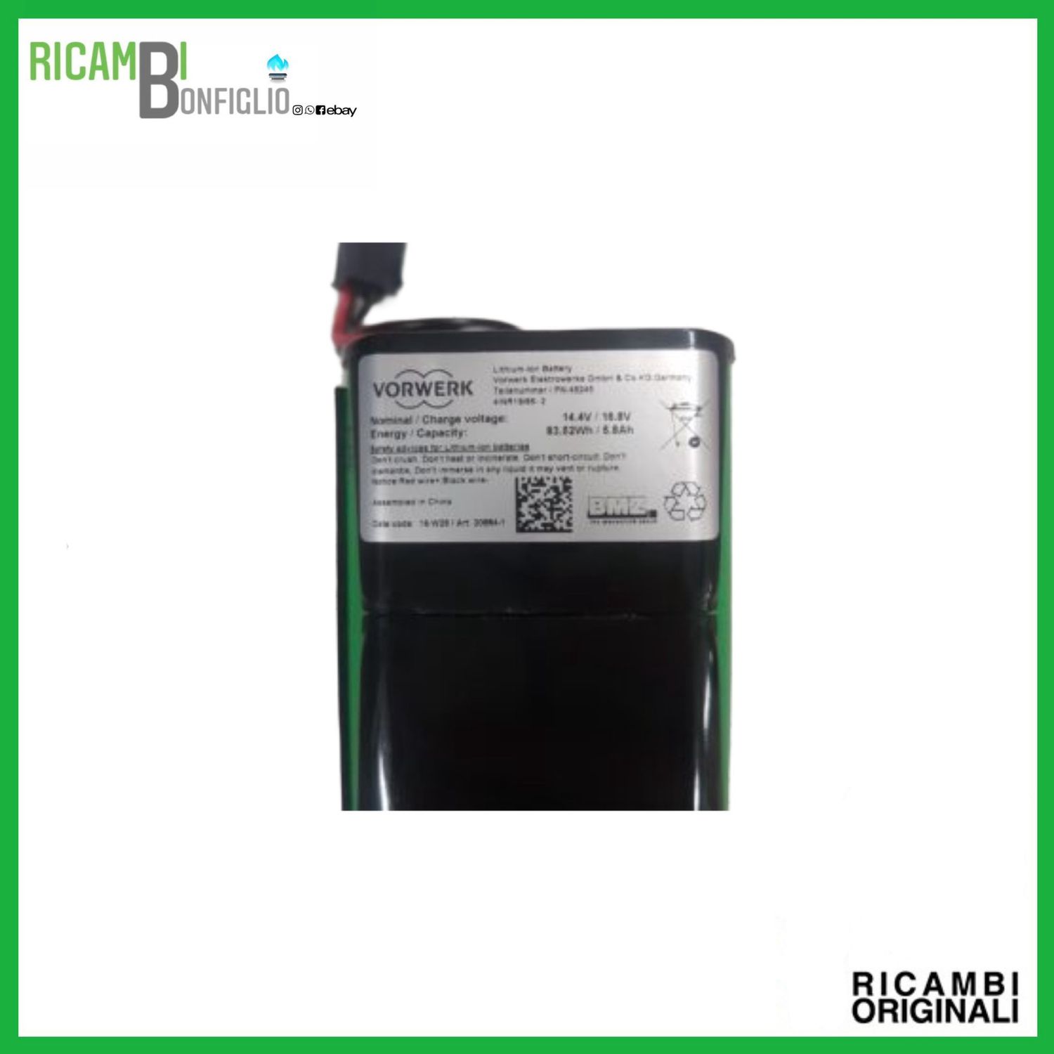 BATTERIA ROBOT FOLLETTO VR200 ORIGINALE