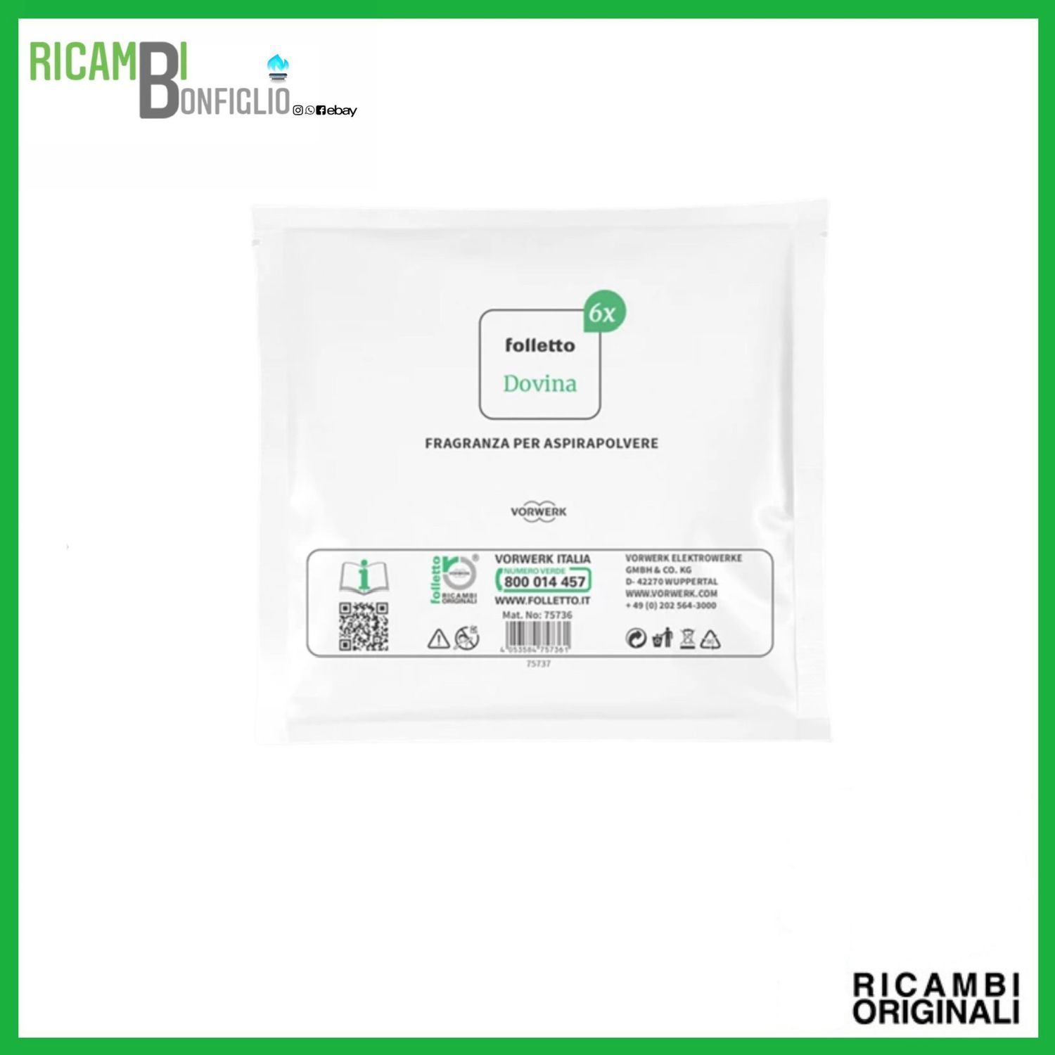 PROFUMI DOVINA 6PZ FOLLETTO ORIGINALI