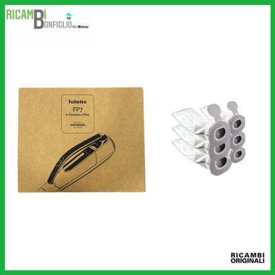 SACCHETTI 6PZ SUPER FILTRELLO FOLLETTO VK7S ORIGINALI