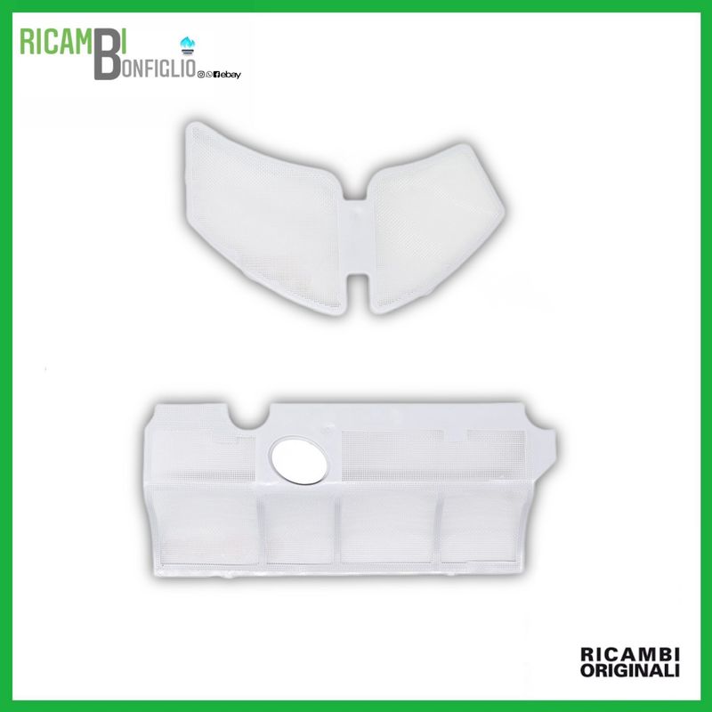 SET 2PZ FILTRI GRIGLIA PROTEZIONE BIMBY TM5 - TM6 ORIGINALE