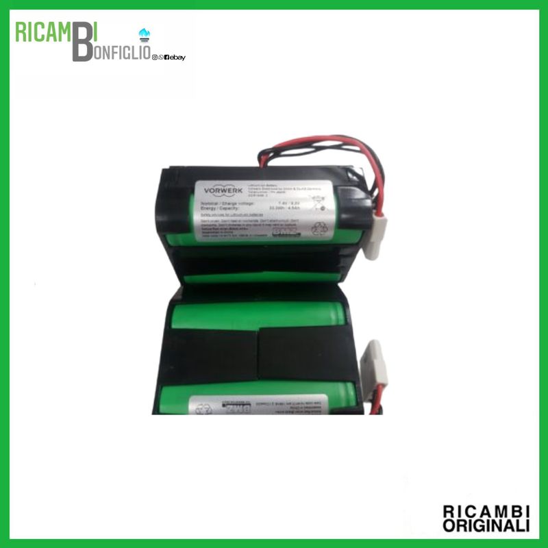 SET BATTERIA FOLLETTO VR100 ORIGINALI