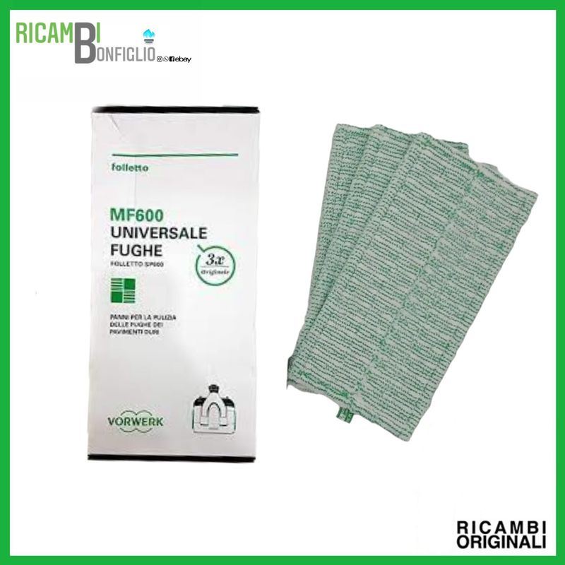 SET PANNI FUGHE PULILAVA FOLLETTO SP600S - SP7S ORIGINALI
