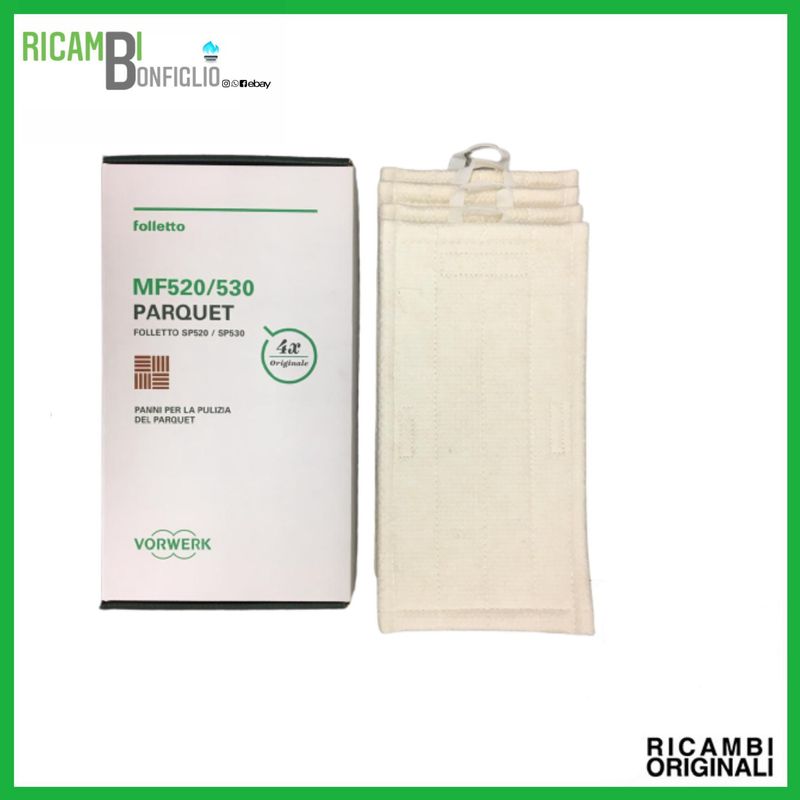 SET PANNI PARQUET PULILAVA  FOLLETTO SP520 - SP530 ORIGINALI