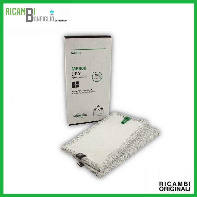 SET PANNI DRY PULIZIA A SECCO FOLLETTO SP600S - SP7S ORIGINALI